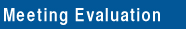 Meeting Evaluation
